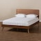 Baxton Studio Demeter Mid-Century Walnut Brown Finished Wood Full Size Platform Bed 156-9407-9428 - alternate 8